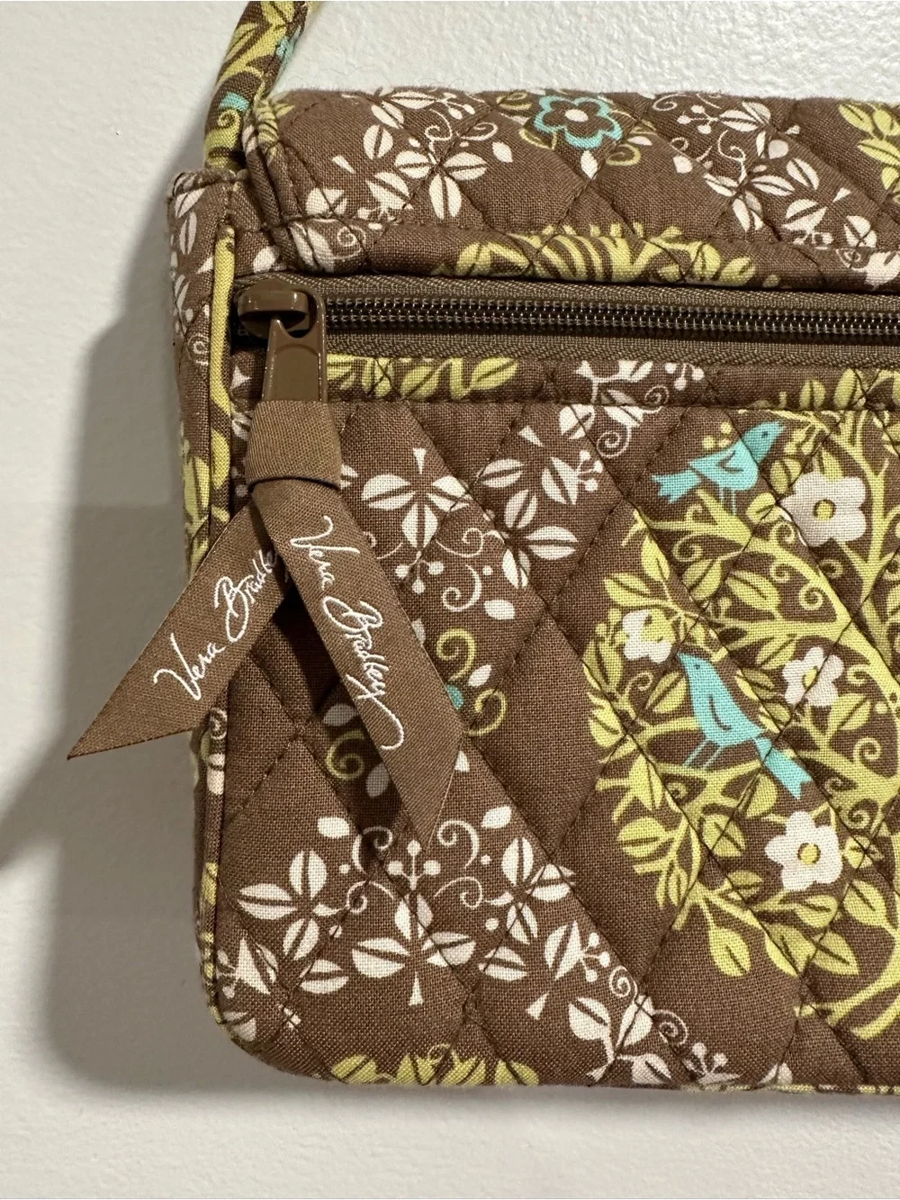 Vera Bradley Sittin in a Tree Knot Just a Clutch Shoulder Bag Quilted Y2K Purse